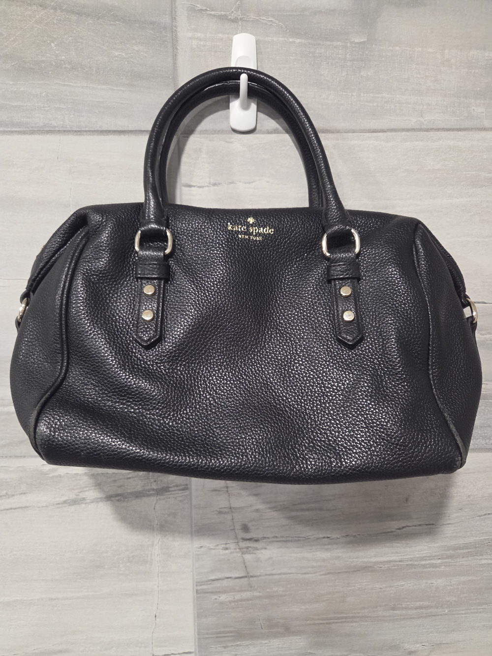 Kate Spade Julianne Mulberry Street Black Leather Satchel Crossbody